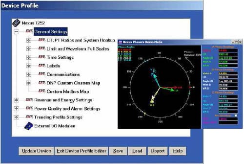 interfaz communicator ext analizador redes eléctricas