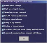 Analizador de redes eléctricas software cualquier evento