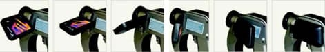 la cámara termográfica amperis tei cuenta con lcd rotable