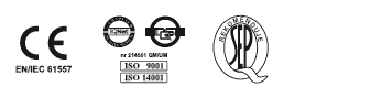 Cumplimiento de Normas: ISO 9001, IQnet, DQS, CE, SEP