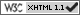 válida xhtml1.1