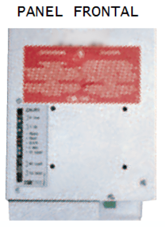 Panel frontal Cargadores / Rectificadores de Baterías Serie ACH