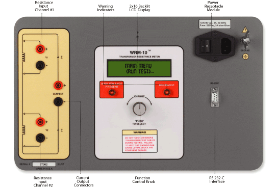 measure the winding resistance of highly inductive power transformers